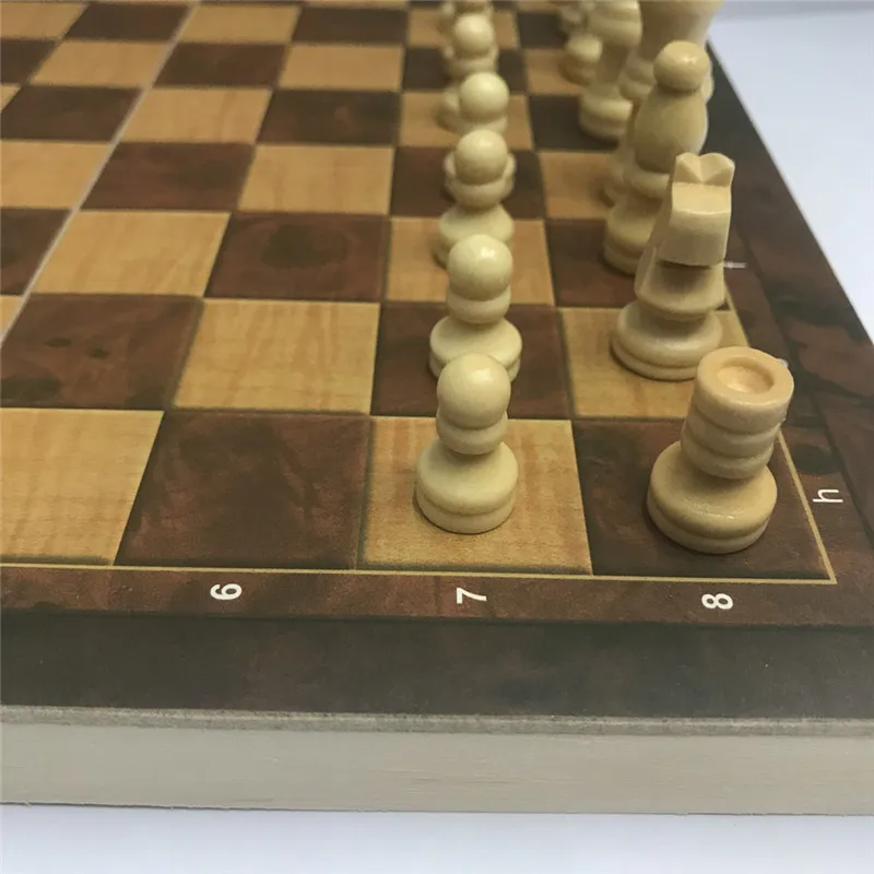 Деревянная Складная портативная туристическая игра шахматы международные шашки