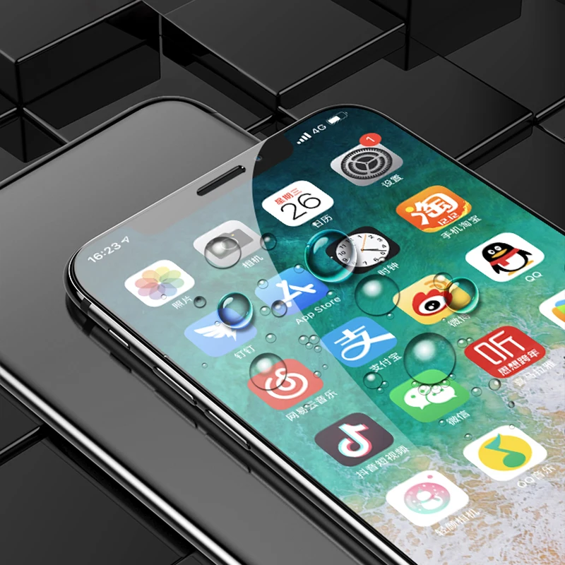 Защитное стекло закаленное для iphone X XS MAX XR без белых краев|Защитные стёкла и