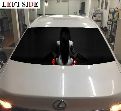 Левая сторона 3D наклейки для автомобиля водонепроницаемый заднее лобовое стекло заднее стекло отображается, когда кто-то включает Дальний свет за вами - Название цвета: 11