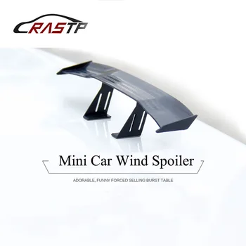 

RASTP-Car 17cm Black Carbon Fiber Twil Look GT Tiny Mini Rear Wing Spoiler Tail Wing Decoration RS-LKT017