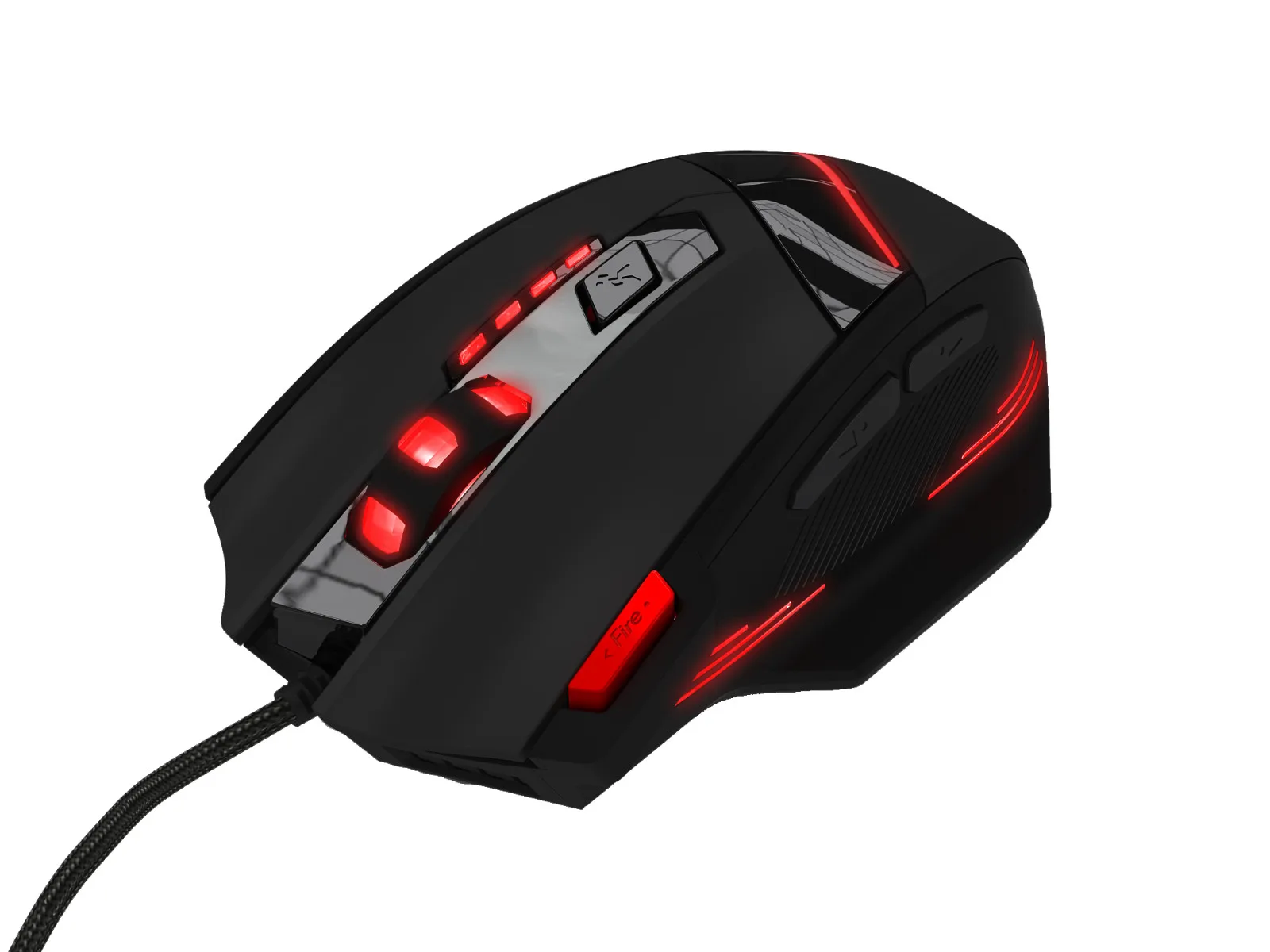 Zelotes T-60 USB проводной игровой Мышь 7 кнопок 7200 Точек на дюйм оптический Регулируемая USB компьютера светодиодный Подсветка мыши игровая мышь для Gamer