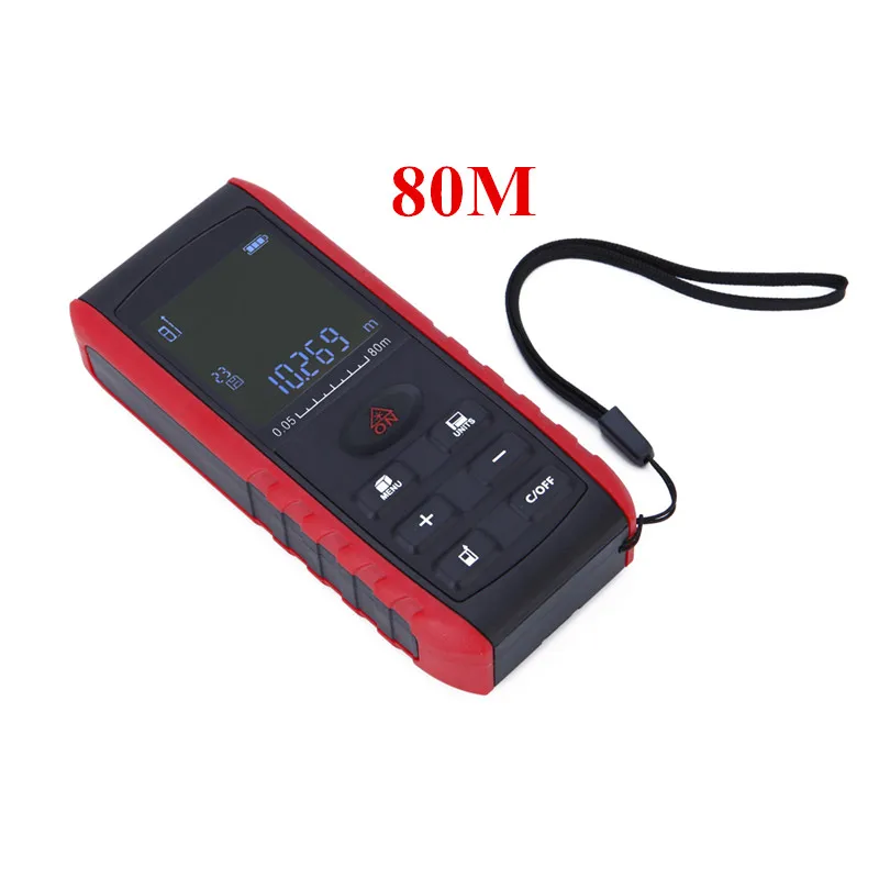 

10pcs by dhl fedex Digital Handheld Laser Distance Meter 80M measuring instrument distance meter for area volume indoor 20%Off
