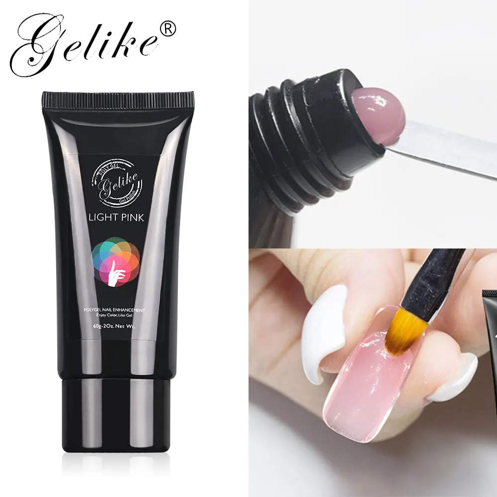 

Gelike 60g No Chipping And Fading UV Nail Poly Gel Gel Polish Soak Off Nail Art Gel Polish Gel Nail