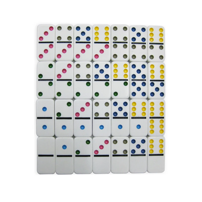 28pcs Domino Conjunto Duplo 6 Dominó Com Caixa Pai Gow Jogo De Mesa Dominos  Brinquedos Para Crianças E Adultos Jogos De Tabuleiro - Jogos De Tabuleiro  - AliExpress
