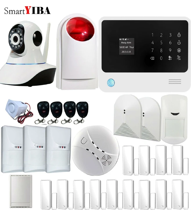 SmartYIBA G90B Plus WIFI GSM система 2G с сенсорной клавиатурой IOS Android APP контроль домашняя