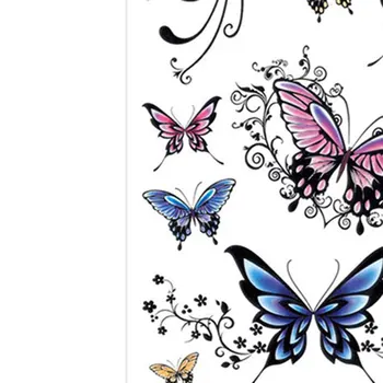 

Fashion New Body Art Temporary Tattoo Stickers Butterfly Sexy Glitter Waterproof Tattoo Sticker Hot Mdf