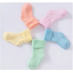 Лидер продаж 2016 года носки для мальчиков и девочек детские утепленные носки 1–3 года