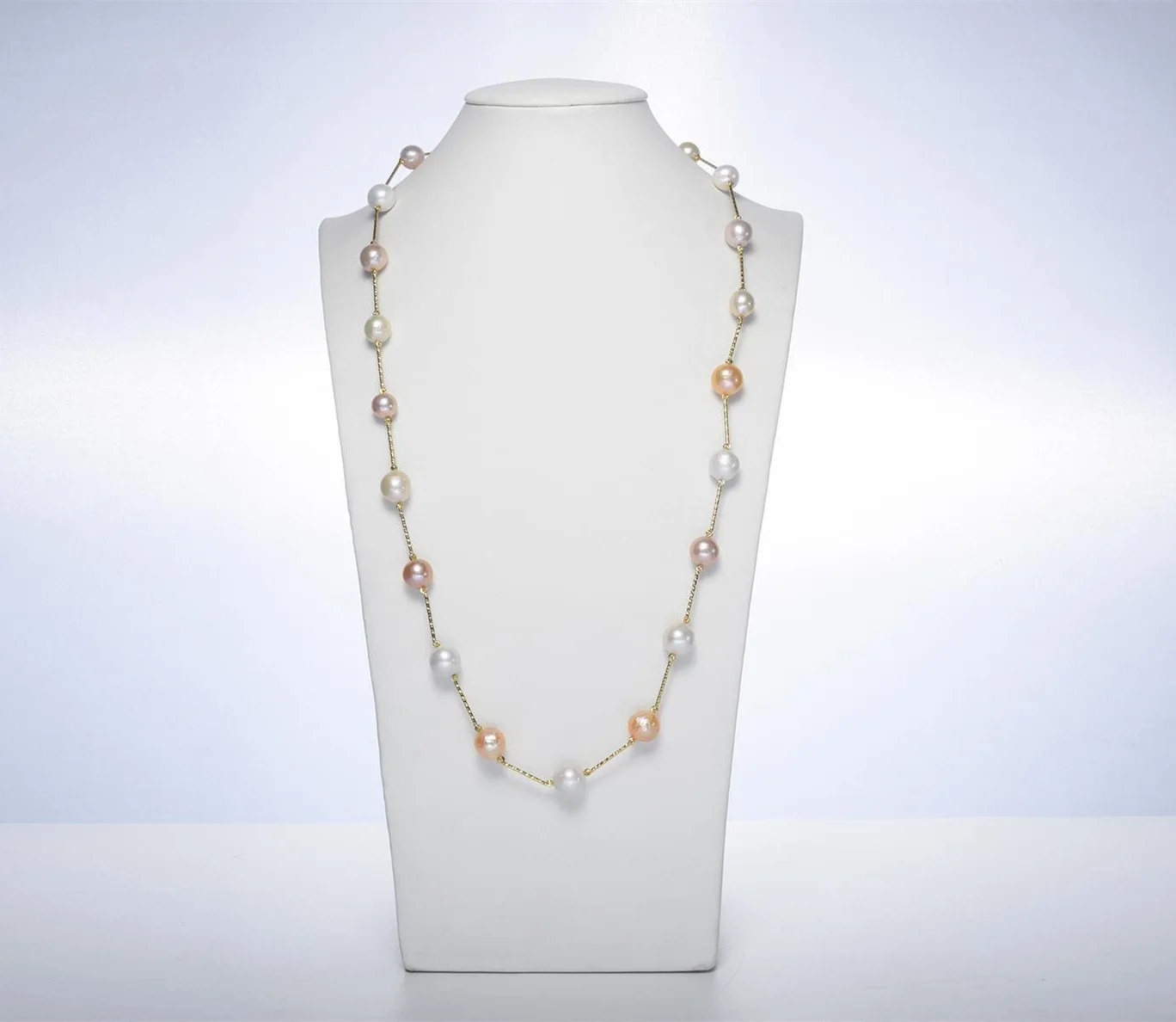 

Autumn&winter Edison Baroque Pearl Sweater Chain 11-14mm Multicolor Pearl Long Necklace Women Elegant Coat Necklace