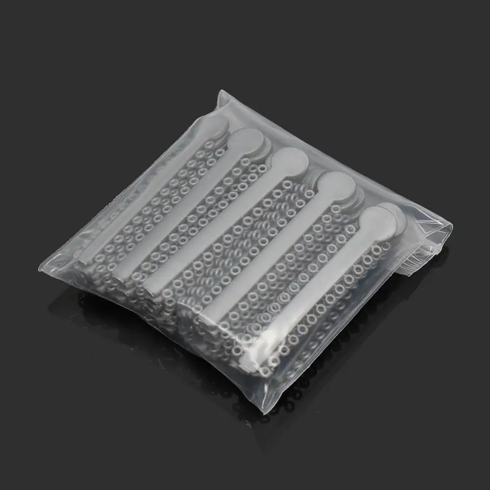 40 pcs/bag Dental Ligature Ties Orthodontics Elastic Rubber Bands Multi Color Dental Material Braces for Teeth Dentist tools - Цвет: Gray