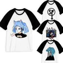 Новые футболки Sally Face мужские/женские летние модные футболки Харадзюку Sally Face хип-хоп с коротким рукавом Забавные топы для мужчин/женщин