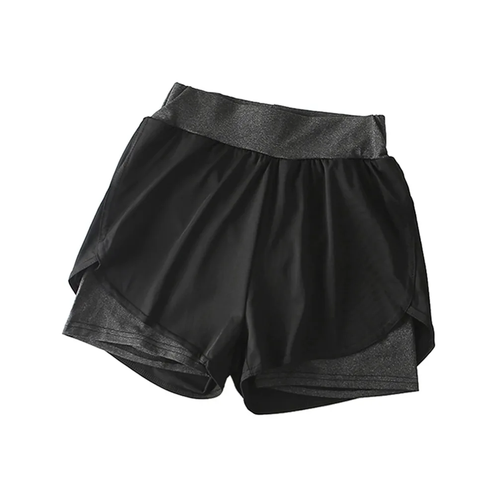 S-xl женские шорты для тренировок быстросохнущие с высокой талией для занятий йогой в помещении для уличного бега спорта