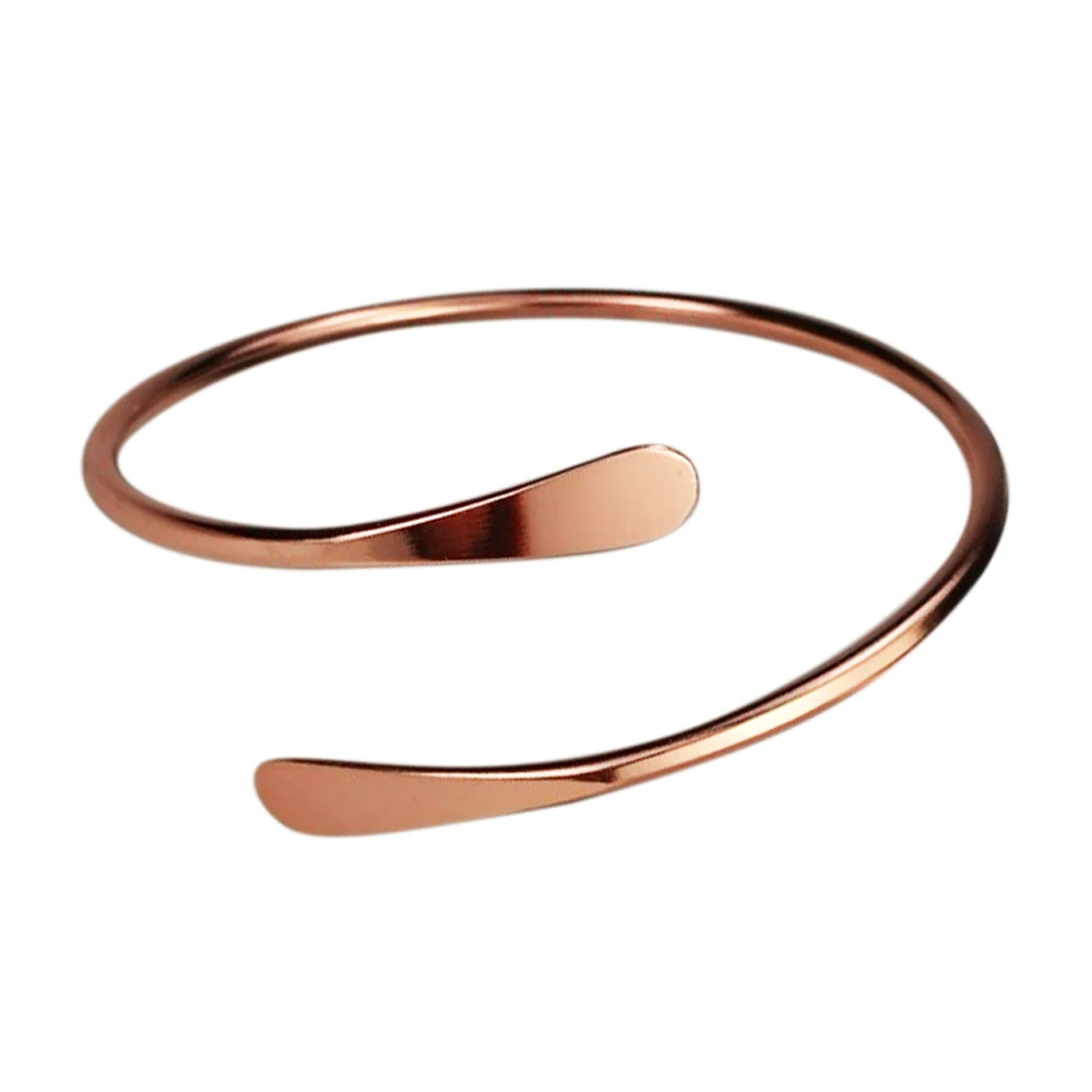 MYLONGINGCHARM 10pcs/lot blank Brass Stacking Bangles Smooth Oval Stacking Bracelet Open Cuff Bangles F1671 3