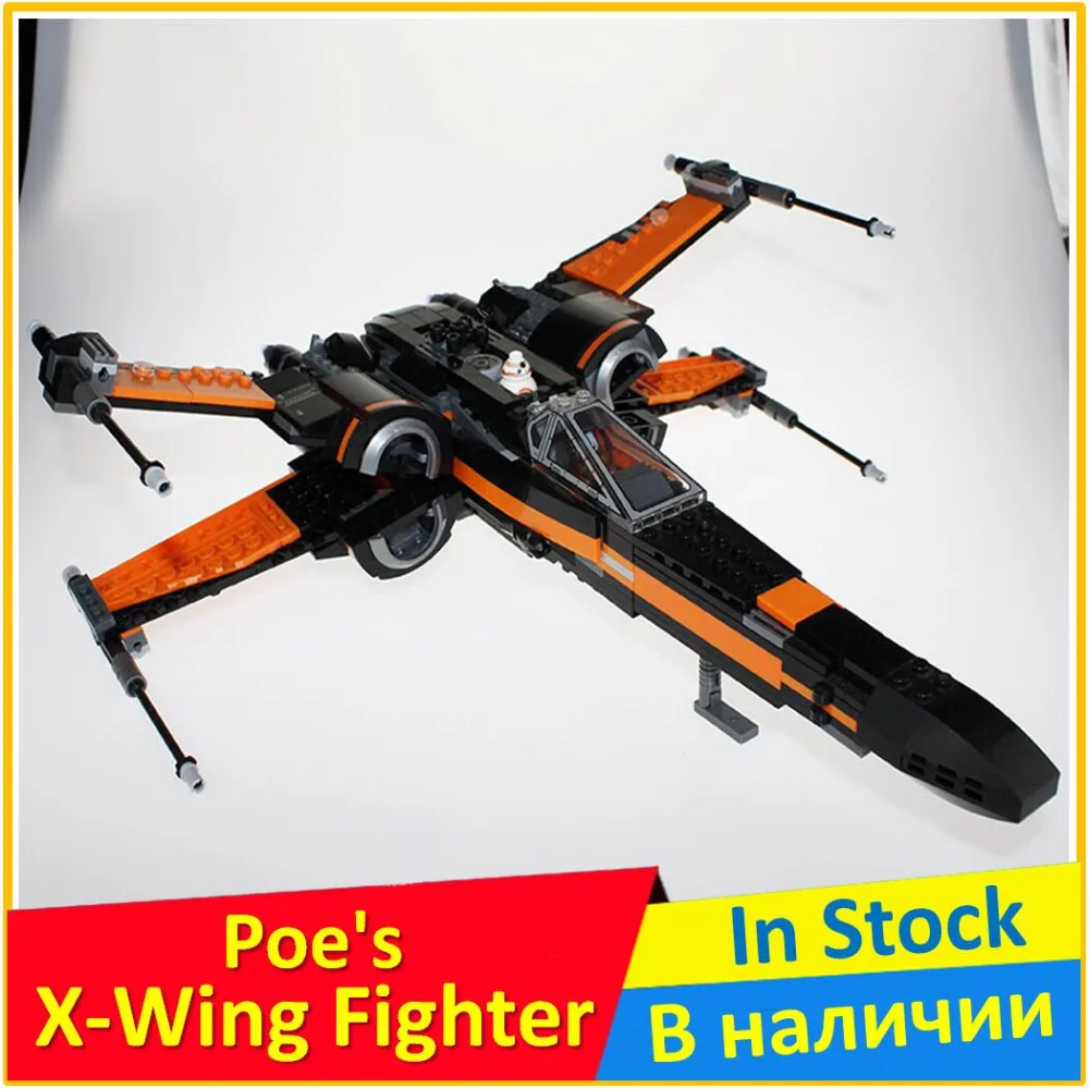 

05004 Star Series War The First Order X Model Wing Fighter 75102 Building Blocks Compatible legoing with Educational Toy