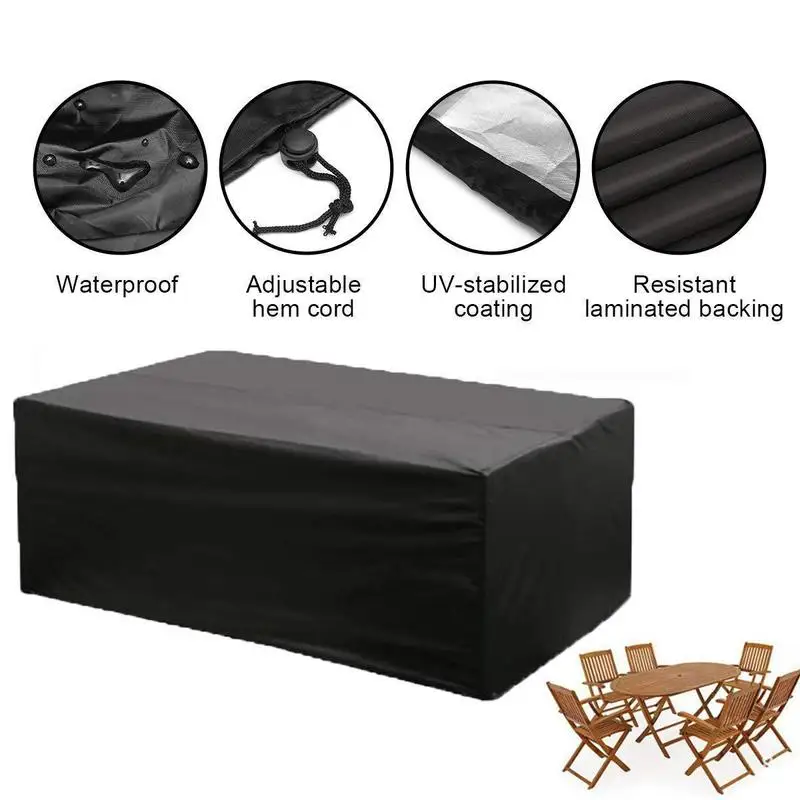 Outdoor Garden Furniture Rain Cover Waterproof Oxford Wicker Sofa