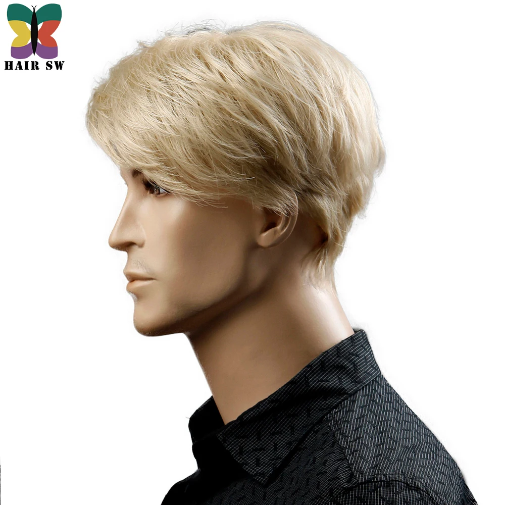 Yiyaobess-6inch-Heat-Resistant-Synthetic-Short-Blonde-Wig-Natural-Hair-Men-Straight-hairStyles-(2)