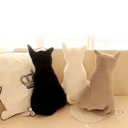 Супер мило мягкий плюшевый Кот спинка дивана подушка, плюшевые игрушки животных кукольные подушки творческие подарки для украшения дома