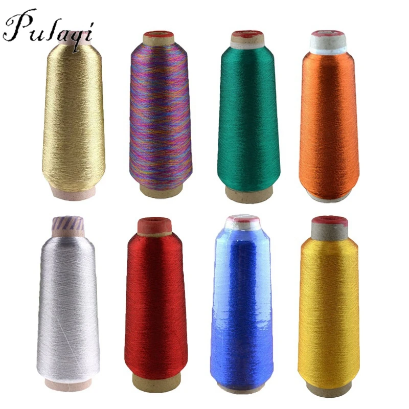 Fine 3000mspool Metallic Sewing Thread Gold Machine Yarn Embroidery