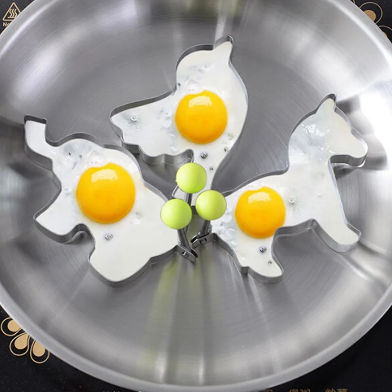 

Stainless Steel Egg/Pancake Ring Omelette Mould Device Unicorn Animal Egg Form For Frying Eggs Tools Elephant Kitchen Appliances