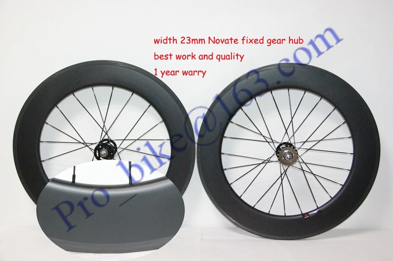 Fixed gear carbon wheelset 88mm carbon wheel with UD matte with width