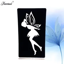 Бабочка Фея Водонепроницаемый трафареты татуировки эльф поддельные полые татуировки шаблон стикер для Аэрограф тело живопись Дети Рождественские подарки