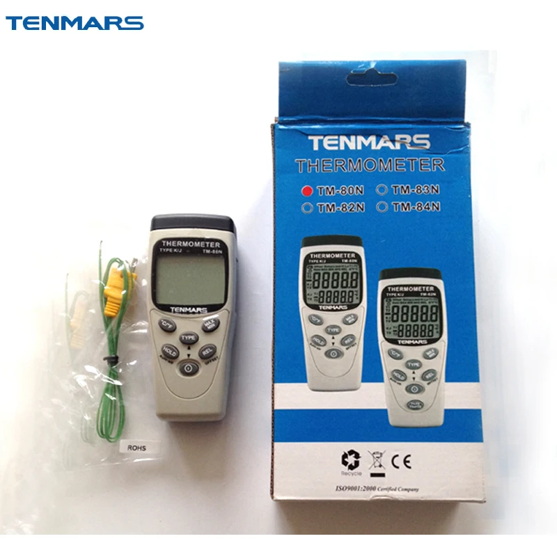 

TENMARS TM-80N Handheld Digital K/J Type Industrial Thermometer