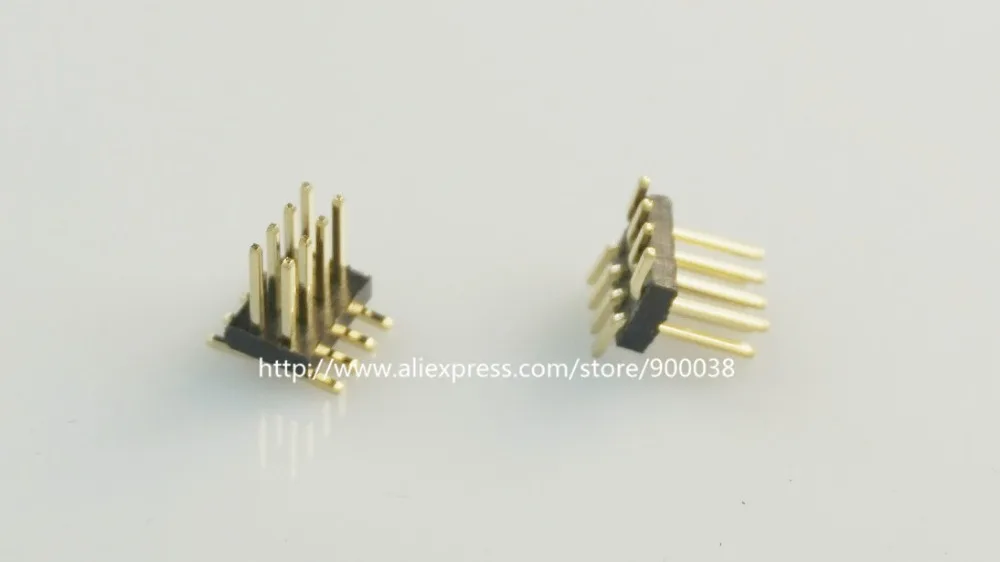 100 шт. 2x4 P 8 Pin 1 27 мм Мужской PCB заголовок двухрядный прямой SMT штыревые заголовки