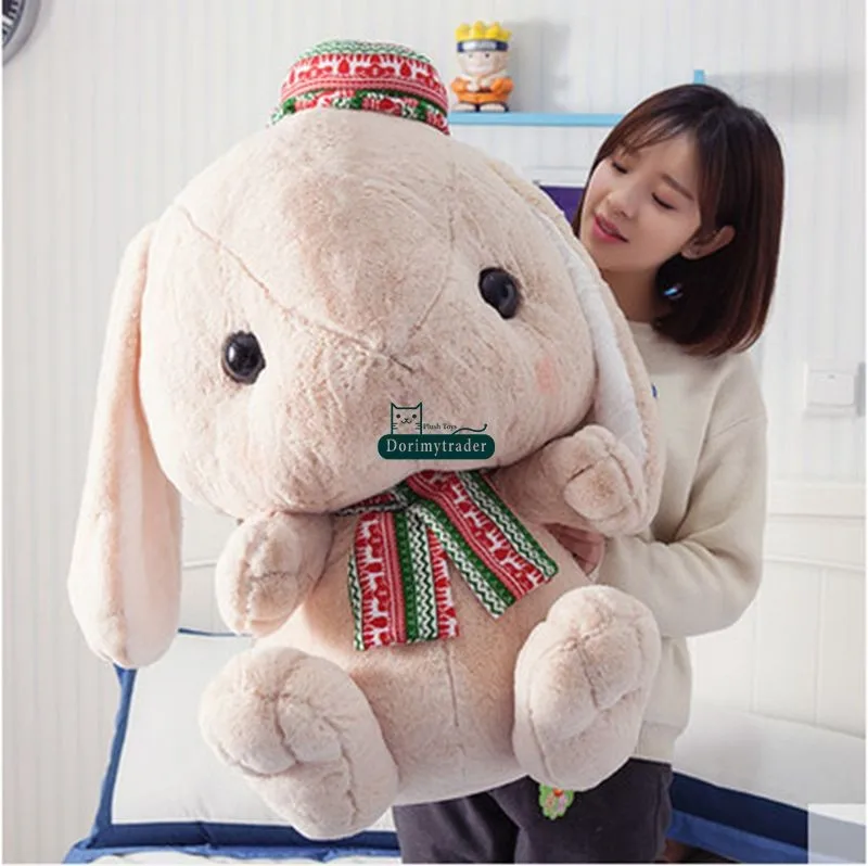 Dorimytrader 30'' 75cm Giant Rabbit Toy Stuffed Soft Plush Lovely Cartoon Doll 2 Models Free Shipping DY60478 (2)