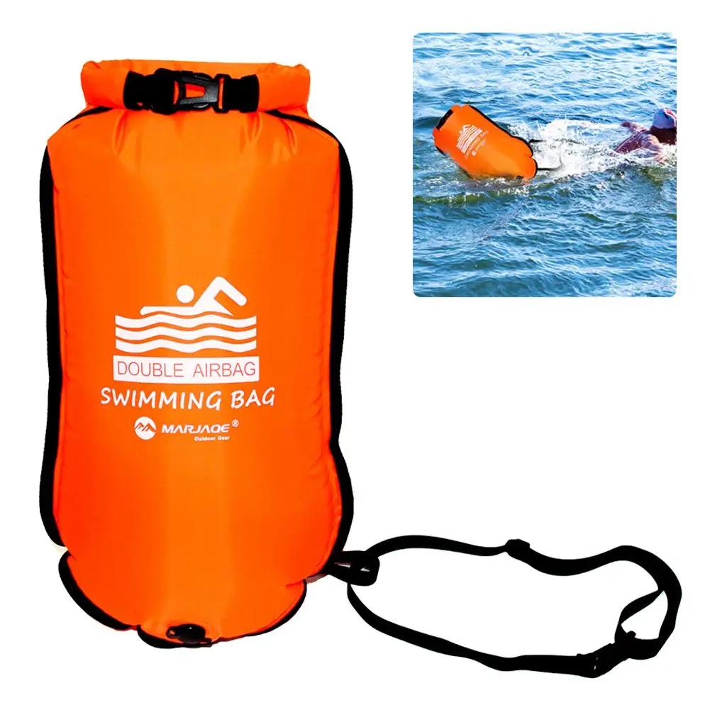 

Double Airbags Thickened Inflatable Swimming Bag Ring Float Anti-snoring Storage Waterproof PVC Lifebuoy Buoy Prevent Drowning