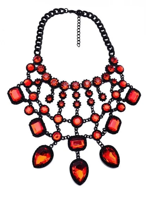 Miwens, 9 цветов, Кристальное металлическое Макси большое ожерелье, цепочка, очаровательное колье для женщин, опт, сделай сам, регулируемое ювелирное изделие в стиле панк, Прямая поставка A554
