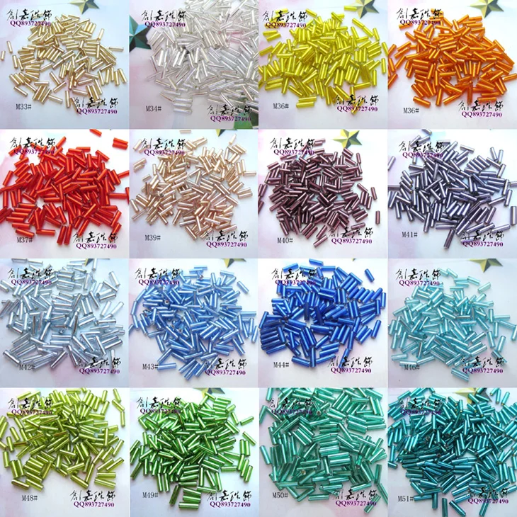 Diy handmade beaded decoration material kit 2x6mm ...