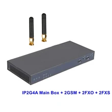 IP2G4A 2G2O2S GSM IP Asterisk PBX Ready Analog SIP IAX2 Server with 2GSM 2FXO 2FXS Ports Supports 1- 2 GSM and 1- 4 FXO or FXS