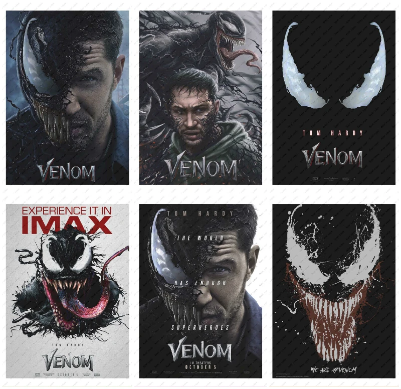 

Venom Movie Poster White Kraft Paper wall sticker Decorative paintings