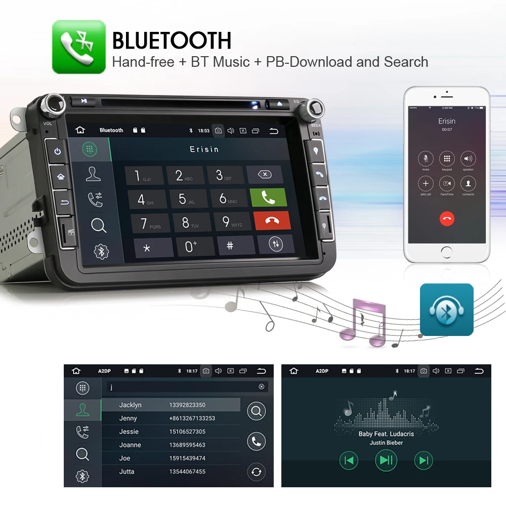 Clearance 8-Core DAB+Android 8.0 Car Stereo GPS Bluetooth for VW Touran Car Multimedia DVD Player Wifi 3G OBD DVR DTV-IN 2GB RAM Radio RDS 4 Clearance 8-Core DAB+Android 8.0 Car Stereo GPS Bluetooth for VW Touran Car Multimedia DVD Player Wifi 3G OBD DVR DTV-IN 2GB RAM Radio RDS 4