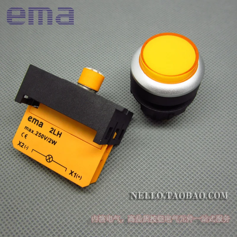 [SA] EMA 22 мм светодиодный s E2I2* L Цвет красный, желтый синий и белый светодиодный DC6/12/24 V огни- 10 шт./лот