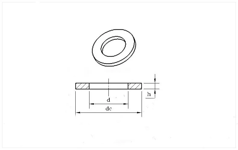 DIN125 ISO7089 M2 M2.5 M3 M4 M5 M6 M8 белая пластиковая нейлоновая шайба покрытая плоской прокладкой уплотнения шайба уплотнительное кольцо NL03