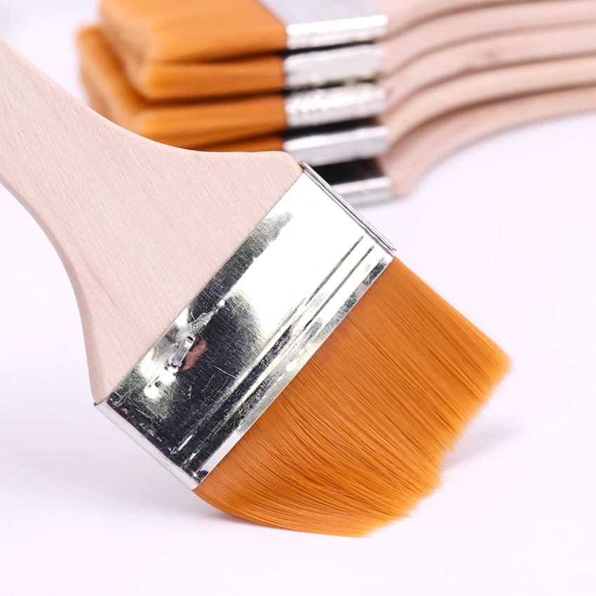Goede 7 12 # Nylon Haar Houten Handvat Aquarel Penseel Pen voor Leren Olie Acryl Schilderen Art Penselen levert