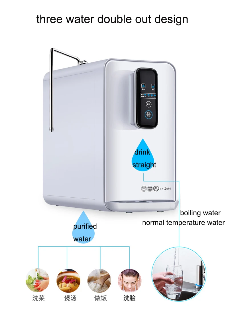Электрический воды прямой питьевой машины I8 RO шесть этажей горячей холодной воды очиститель переходного нагрева воды диспенсер
