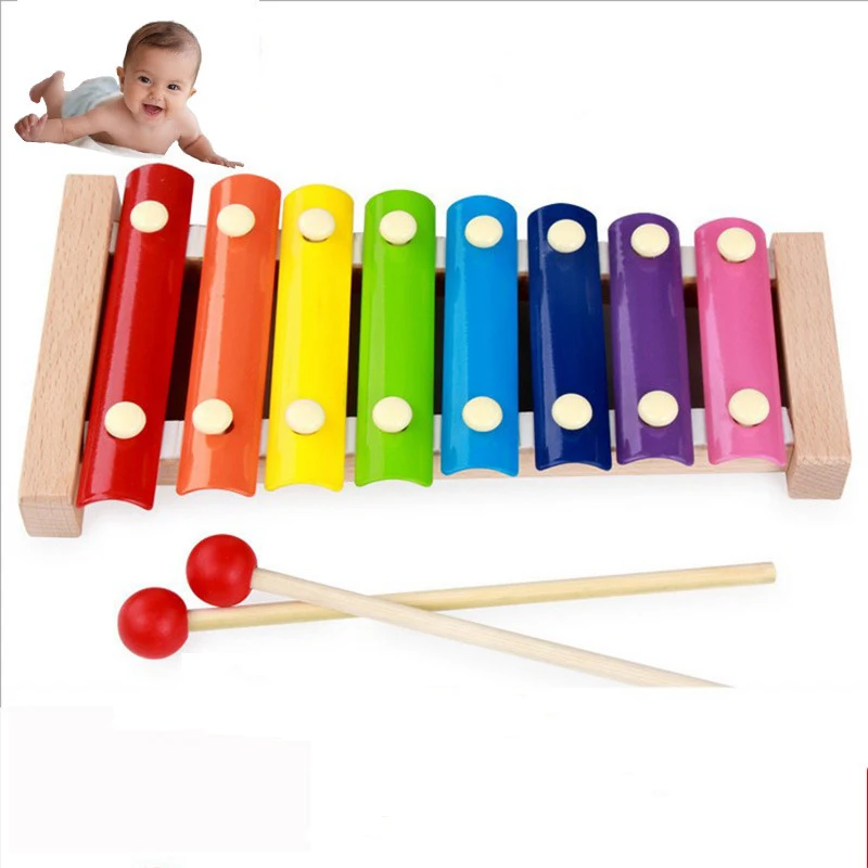 MamimamiHome Baby Beech Wooden Toys Octave Hand Piano Children 's Early
