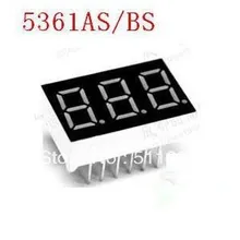 10 шт. LD-5361AS 3 цифр 0,5" Красный 7-сегментный светодиодный дисплей общий анод