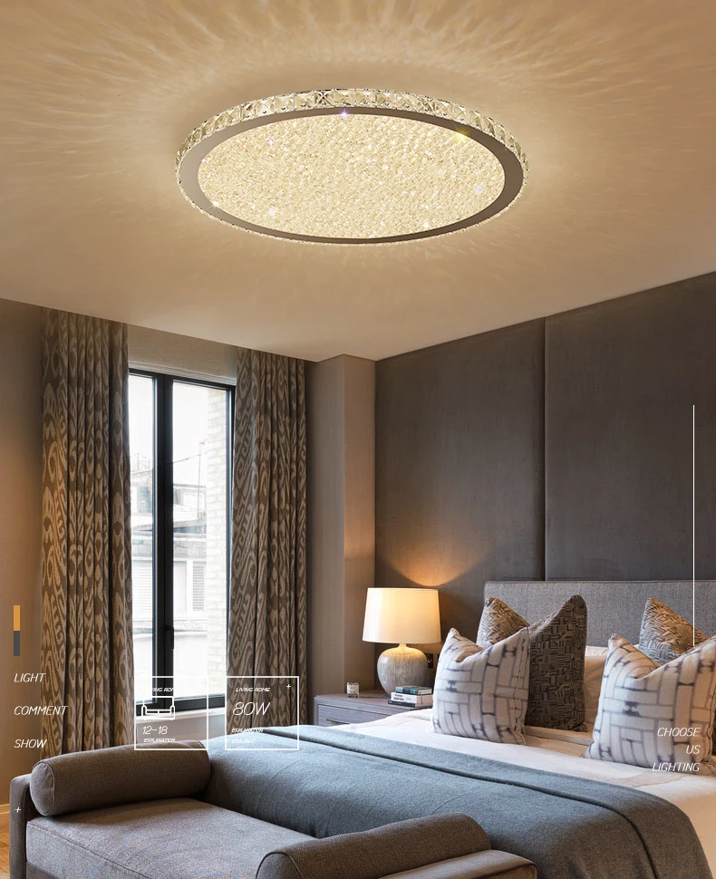 Crystal Chandelier Modern K9 Chandeliers Ceiling Plafon Lamp Light Fixtures Living room Bedroom Dining Home Lighting