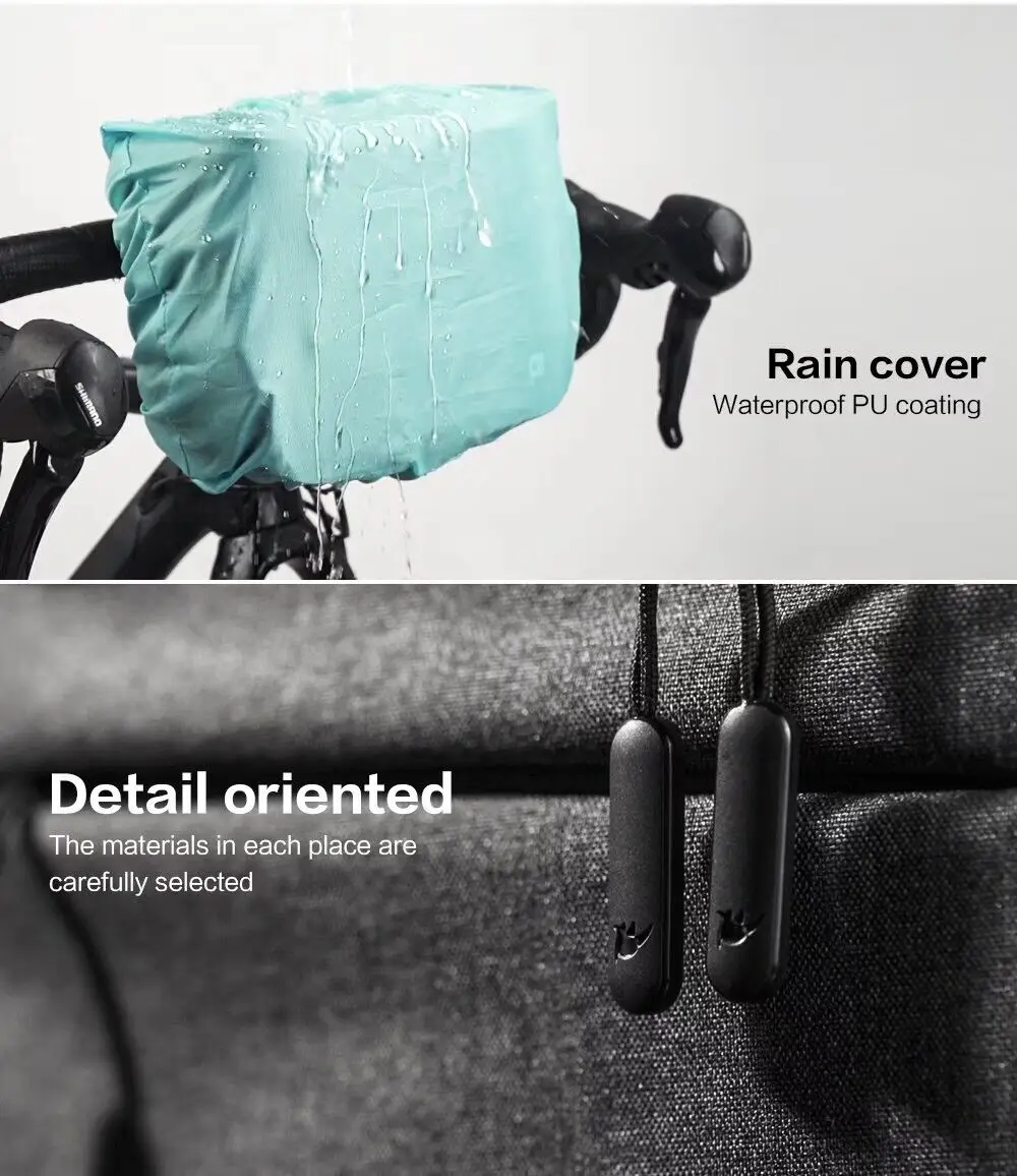 Cheap Rhinowalk Waterproof Bicycle Bag Touch Screen Handlebar Front Tube Bag Multifunction Shoulder Bag for Phone Camera GPS Container 21