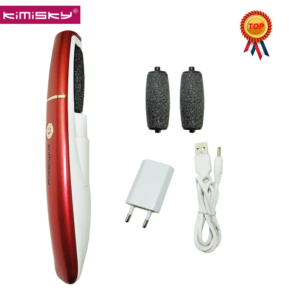 KIMISKY Mini RED Electric Pedicure Tools Foot File Vibrator Feet Foot