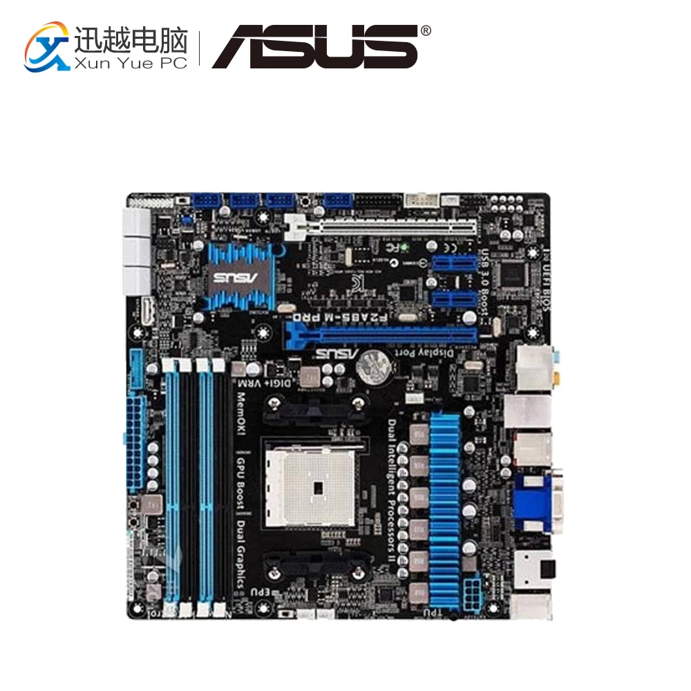 

Asus F2A85-M PRO Desktop Motherboard A85X Socket FM2 DDR3 32G SATA3 USB3.0 Micro ATX