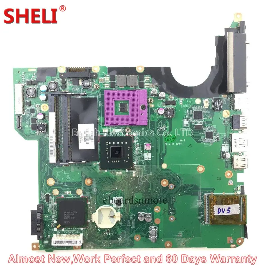 SHELI For HP Pavilion DV5 DV5-1000 DV5-1200 Series Laptop Motherboard 504642-001 GM45 DDR2 UMA System board Mainboard Work Good SHELI For HP Pavilion DV5 DV5-1000 DV5-1200 Series Laptop Motherboard 504642-001 GM45 DDR2 UMA System board Mainboard Work Good