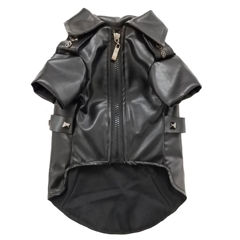 Pet Cat Clothing Winter Autumn Warm Sphynx Cat PU Leather Coat Clothes Fashion Pets Cat Costume Luxury Clothes For Cats Kitten