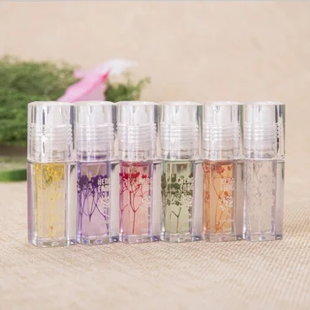 

Hengfang 6PCS colorless ball flower moisturizing lip oil lasting moisturizing anti-drying peeling lip balm film natural plant