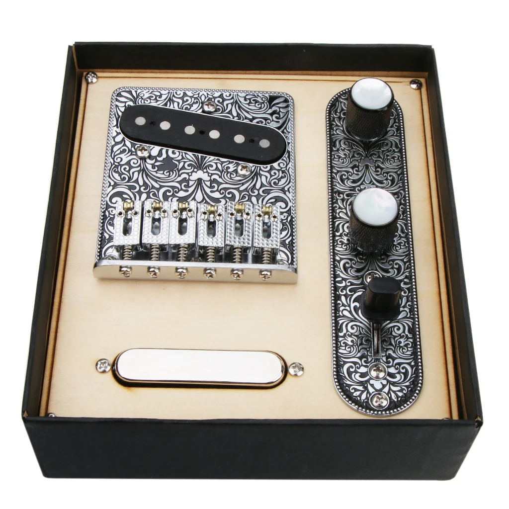 1 Set Loaded Prewired Control Plate Bridge Stringed Instruments Replacement for Telecaster Guitar