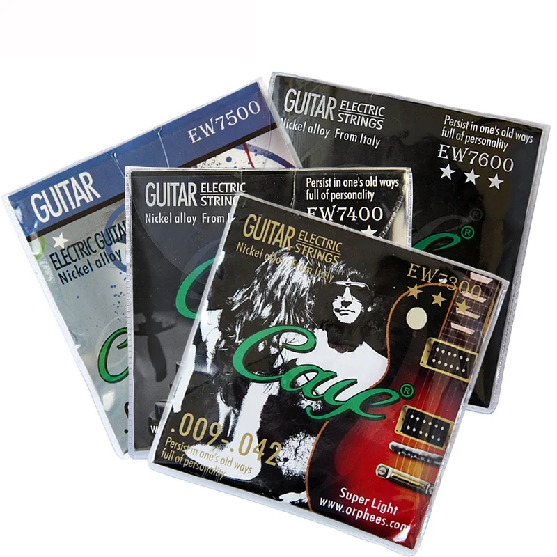 

Orphee Caye EW Series Electric Guitar Strings Set Metal Rock Hexagonal Carbon Steel Electric Guitar String Guitar Accessories
