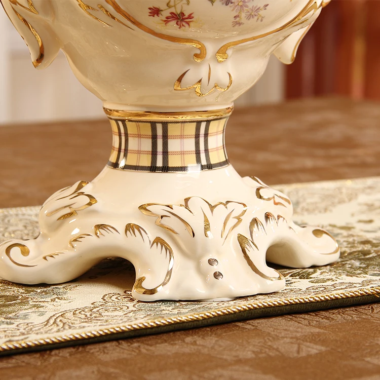 Европейский Керамика ваза настольная Wine Room модные роскошные высококачественные украшения домашнего интерьера Свадебные украшения