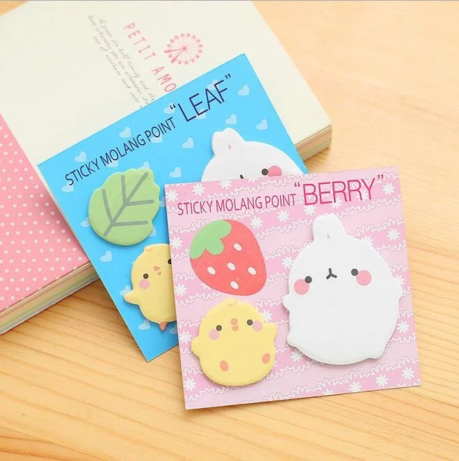 

40packs/lot Potato Rabbit design Memo Notepad Writing scratch pad message note Students' gift prize office school supplies